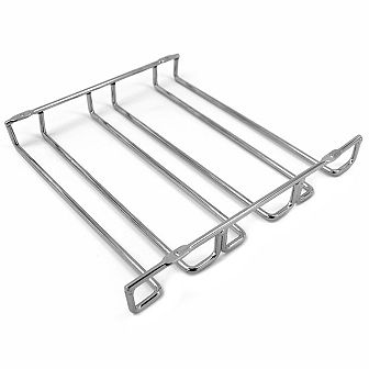 Sorbus Under Cabinet Wine Glass Rack and Stemware Holder - 3 Rows Holds up to 9