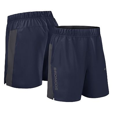 Men's Nike Navy Denver Broncos Woven Victory Performance Shorts