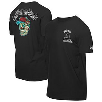 Men's New Era Black Arizona Diamondbacks Sugar Skulls T-Shirt