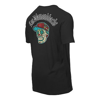 Men's New Era Black Arizona Diamondbacks Sugar Skulls T-Shirt