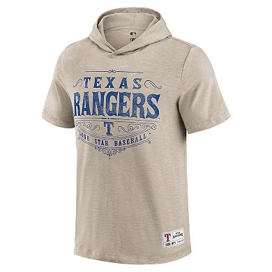 Men's Darius Rucker Collection by Fanatics Tan Texas Rangers Hooded T-Shirt
