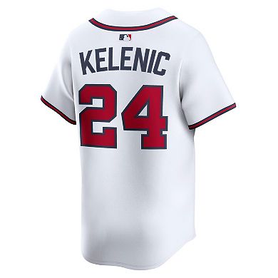 Men's Nike Jarred Kelenic White Atlanta Braves Home Limited Player Jersey