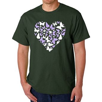 Butterfly Heart - Men's Word Art T-Shirt