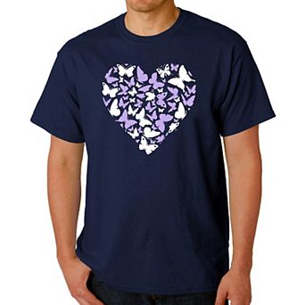 Butterfly Heart - Men's Word Art T-Shirt