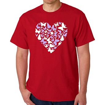 Butterfly Heart - Men's Word Art T-Shirt