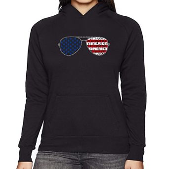 Americana Sunglasses - Women's Word Art Hooded Sweatshirt