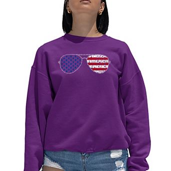 Americana Sunglasses - Women's Word Art Crewneck Sweatshirt