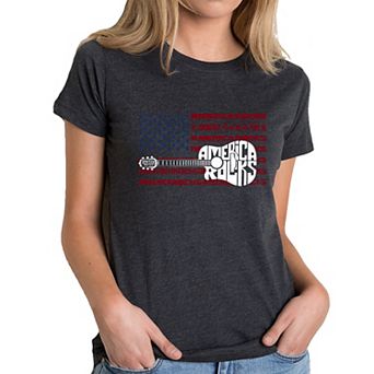 America Rocks - Women's Premium Blend Word Art T-Shirt