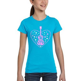It's A Love Story - Girl's Word Art T-Shirt