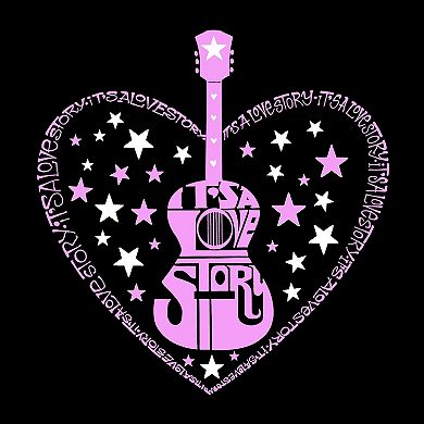 It's A Love Story - Women's Word Art Crewneck Sweatshirt