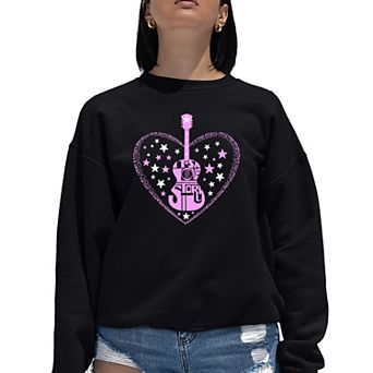 It's A Love Story - Women's Word Art Crewneck Sweatshirt