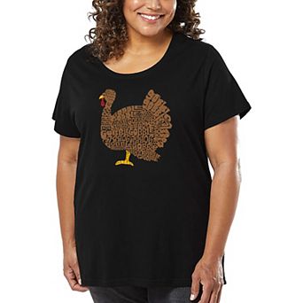 Thanksgiving - Women's Plus Size Word Art T-Shirt