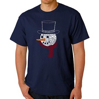 Snowman Face - Men's Word Art T-Shirt