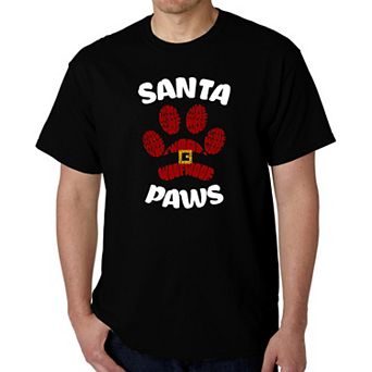 Santa Paws - Men's Word Art T-Shirt