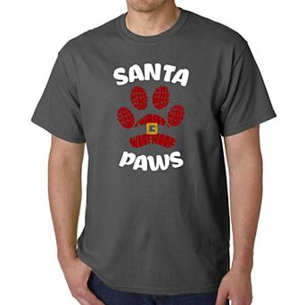 Santa Paws - Men's Word Art T-Shirt