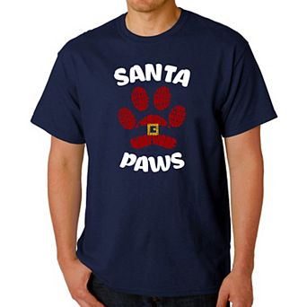 Santa Paws - Men's Word Art T-Shirt