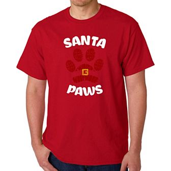 Santa Paws - Men's Word Art T-Shirt
