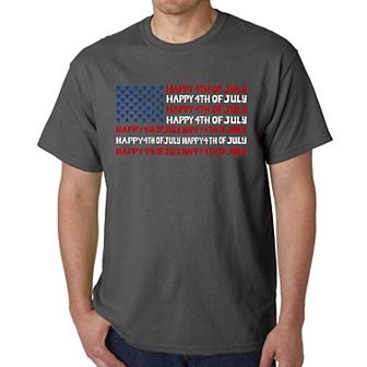 Happy 4th of July - Men's Word Art T-Shirt