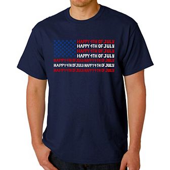 Happy 4th of July - Men's Word Art T-Shirt