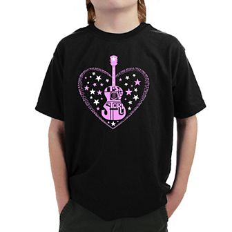 It's A Love Story - Boy's Word Art T-Shirt