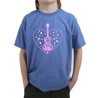 It's A Love Story - Boy's Word Art T-Shirt