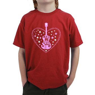 It's A Love Story - Boy's Word Art T-Shirt