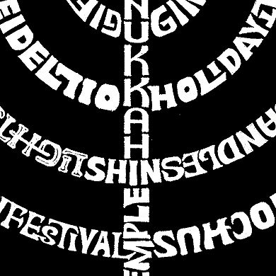 Menorah - Women's Plus Size Word Art V-Neck