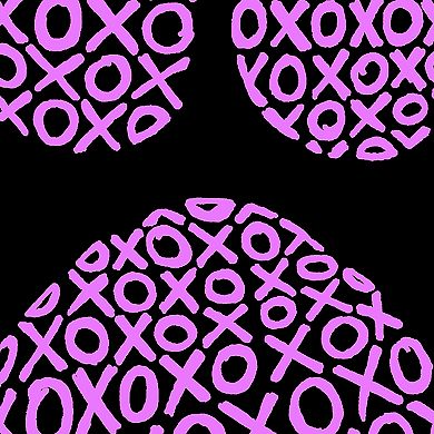 Women's Plus Size Word Art V-Neck - XOXO Dog Paw