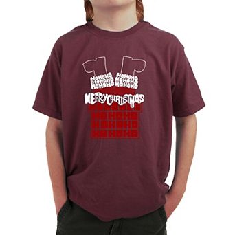 Chimney Santa - Boy's Word Art T-Shirt