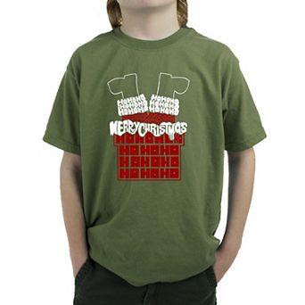 Chimney Santa - Boy's Word Art T-Shirt