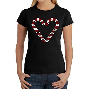 Candy Canes - Women's Word Art T-Shirt
