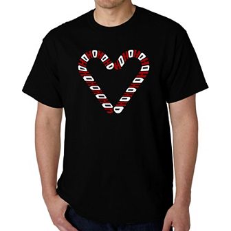 Candy Canes - Men's Word Art T-Shirt