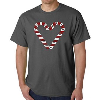 Candy Canes - Men's Word Art T-Shirt