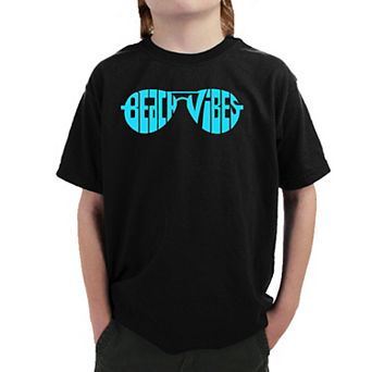 Beach Vibes - Boy's Word Art T-Shirt
