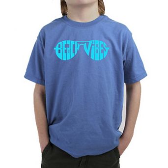 Beach Vibes - Boy's Word Art T-Shirt