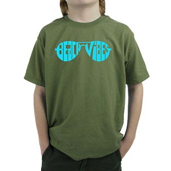 Beach Vibes - Boy's Word Art T-Shirt