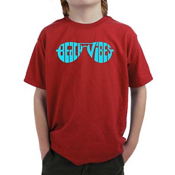 Beach Vibes - Boy's Word Art T-Shirt