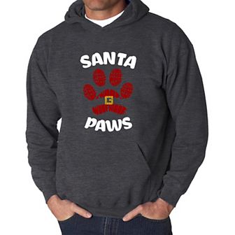 Santa Paws - Men's Word Art Hooded Sweatshirt