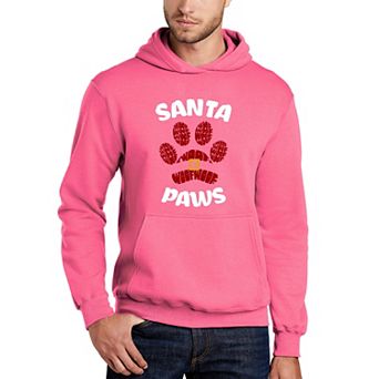 Santa Paws - Men's Word Art Hooded Sweatshirt