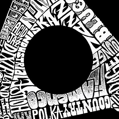 Women's Plus Size Word Art V-Neck - Record Adapter