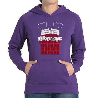Chimney Santa - Women's Word Art Hooded Sweatshirt