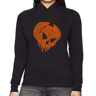 Evil Pumpkin - Women's Word Art Hooded Sweatshirt