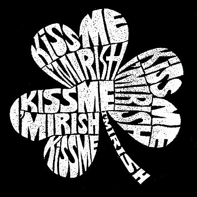 Women's Plus Size Word Art V-Neck - KISS ME I'M IRISH
