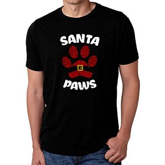 Santa Paws - Men's Premium Blend Word Art T-Shirt