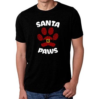 Santa Paws - Men's Premium Blend Word Art T-Shirt