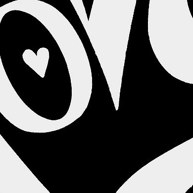 Script Heart - Women's Plus Size Word Art V-Neck