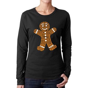 Gingerbread - Women's Word Art Long Sleeve T-Shirt