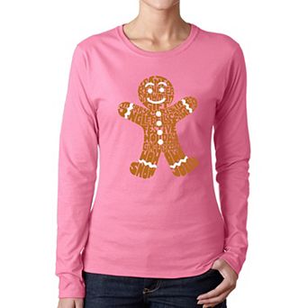 Gingerbread - Women's Word Art Long Sleeve T-Shirt