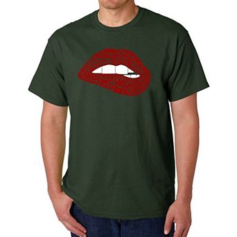 Brooklyn Lips - Men's Word Art T-Shirt