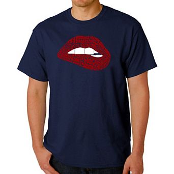 Brooklyn Lips - Men's Word Art T-Shirt